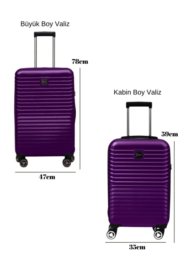 2-li-valiz-seti-polikarbon-buyuk-boy-kabin-boy-valiz-mor-1811-122340 2'li Valiz Seti Polikarbon Büyük Boy – Kabin Boy Valiz Mürdüm 1811