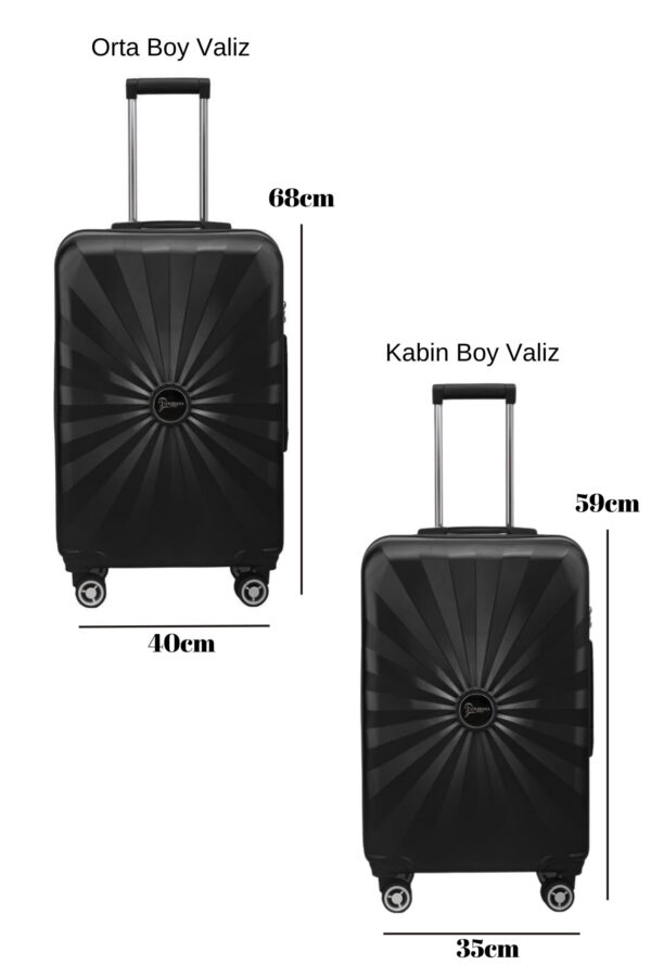 2-li-valiz-seti-polikarbon-buyuk-boy-kabin-boy-valiz-siyah-1809-123218 2'li Valiz Seti Polikarbon Büyük Boy - Kabin Boy Valiz Siyah 1809
