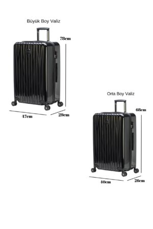 2-li-valiz-seti-polikarbon-buyuk-boy-orta-boy-valiz-siyah-1815-122490 2'li Valiz Seti Polikarbon Büyük Boy – Orta Boy Valiz Siyah 1815