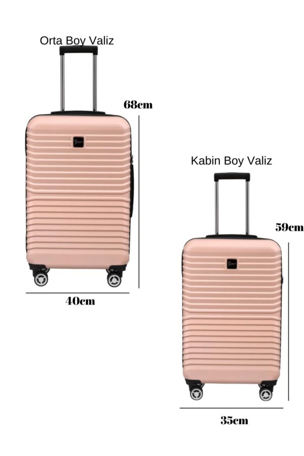 2-li-valiz-seti-polikarbon-orta-boy-kabin-boy-valiz-pudra-1811-122384 2'li Valiz Seti Polikarbon Orta Boy - Kabin Boy Valiz Pudra 1811
