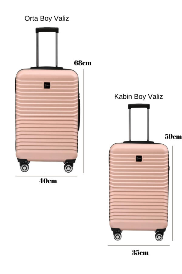 2-li-valiz-seti-polikarbon-orta-boy-kabin-boy-valiz-pudra-1811-122385 2'li Valiz Seti Polikarbon Orta Boy - Kabin Boy Valiz Pudra 1811
