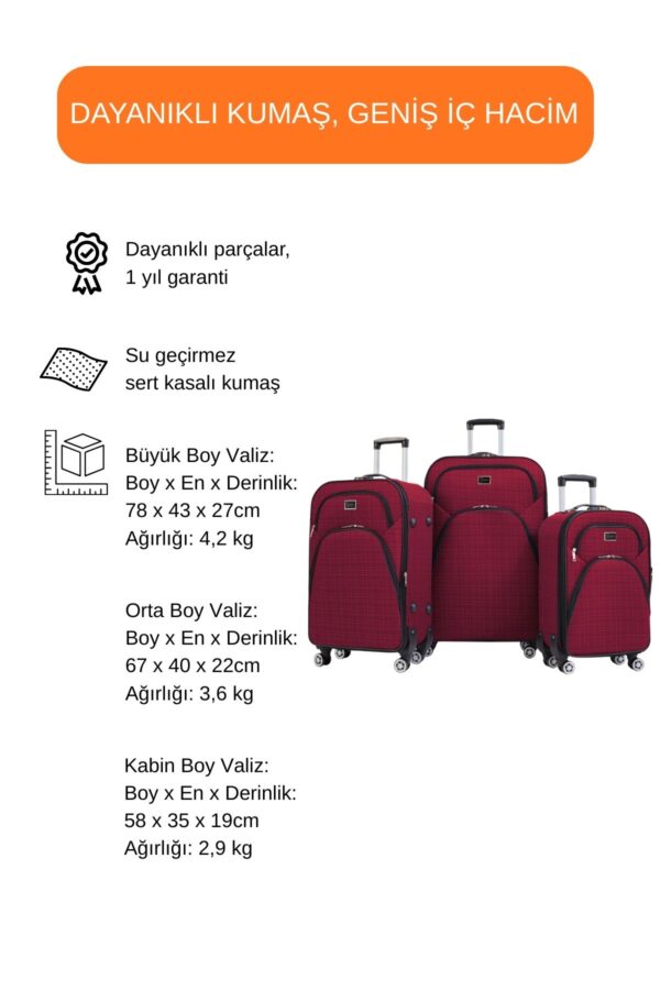 3-lu-valiz-seti-4-teker-kumas-valiz-bordo-1081-137892 3'lü Valiz Seti 4 Teker Kumaş Valiz Bordo 1081