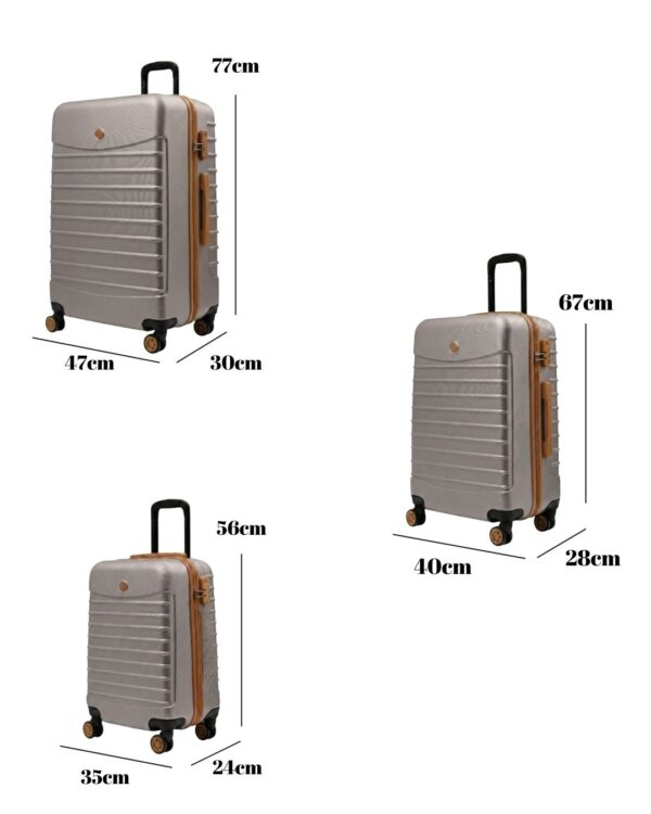3'lü Valiz Seti Büyük Boy - Orta Boy - Kabin Boy Taş-Taba 1168-HB