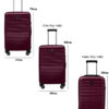 3-lu-valiz-seti-polikarbon-valiz-4x2-teker-bordo-1811-122418 3'lü Valiz Seti Polikarbon Valiz 4x2 Teker Bordo 1811