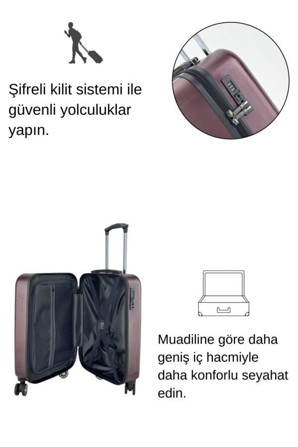 kabin-boy-100-polikarbon-valiz-bordo-1815-122475 Kabin Boy %100 Polikarbon Valiz Bordo 1815