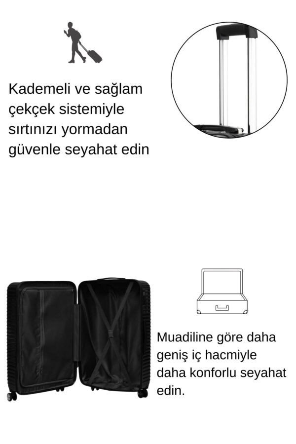 kabin-boy-100-polikarbon-valiz-parlak-siyah-1818-122510 Kabin Boy %100 Polikarbon Valiz Parlak Siyah 1818