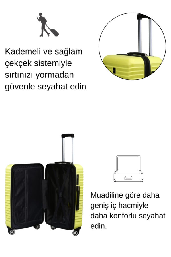 kabin-boy-100-polikarbon-valiz-sari-1811-123242 Kabin Boy %100 Polikarbon Valiz Sarı 1811