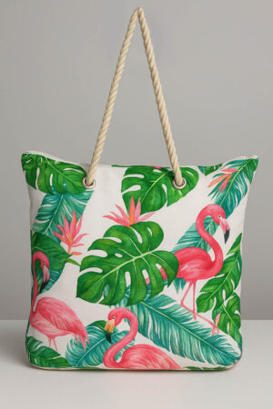 kadin-plaj-cantasi-flamingo-desen-yesil-1102-123971 Kadın Plaj Çantası Flamingo Desen Yeşil 1102