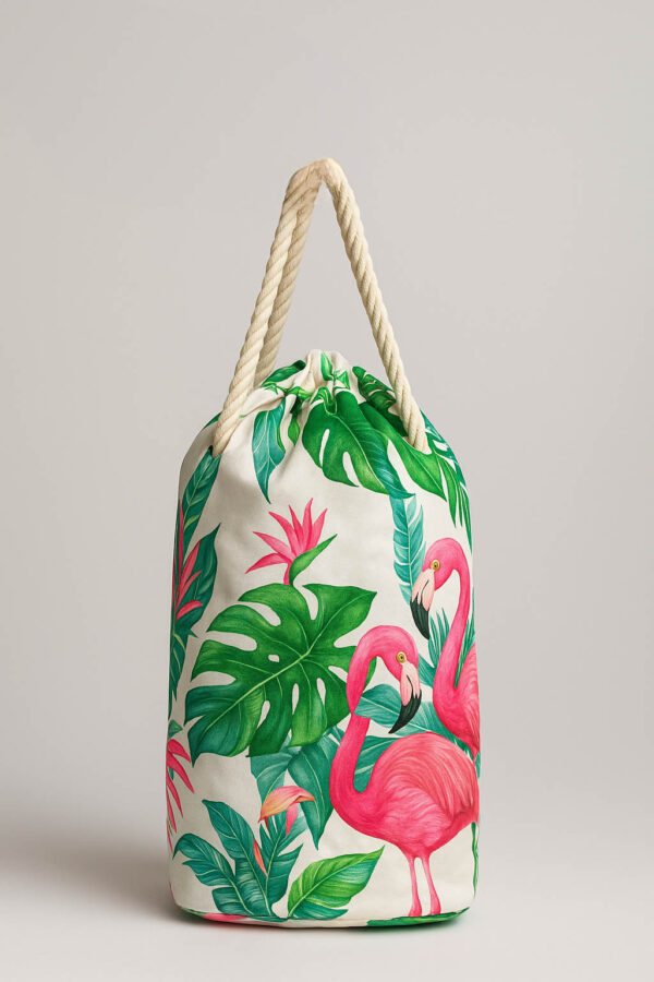 kadin-plaj-cantasi-flamingo-desen-yesil-1102-123972 Kadın Plaj Çantası Flamingo Desen Yeşil 1102