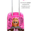 Lisanlı Barbie Policarbon Çocuk Valizi Pembe 2991