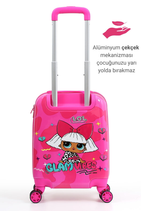 Lisanslı LOL Policarbon Çocuk Valizi Pembe 2990