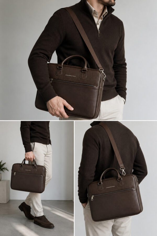 louisiana-polo-cift-bolmeli-evrak-cantasi-kahve-1712-141157 Louisiana Polo Kahve Erkek Çift Bölmeli Laptop ve Evrak Çantası Omuz Askılı İş Çantası 1712