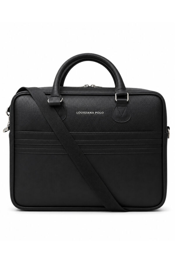 louisiana-polo-evrak-cantasi-siyah-1711-141169 Louisiana Polo Siyah Erkek Laptop ve Evrak Çantası Omuz Askılı İş Çantası 1711