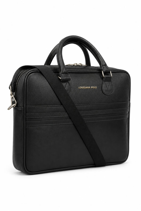 louisiana-polo-evrak-cantasi-siyah-1711-141170 Louisiana Polo Siyah Erkek Laptop ve Evrak Çantası Omuz Askılı İş Çantası 1711