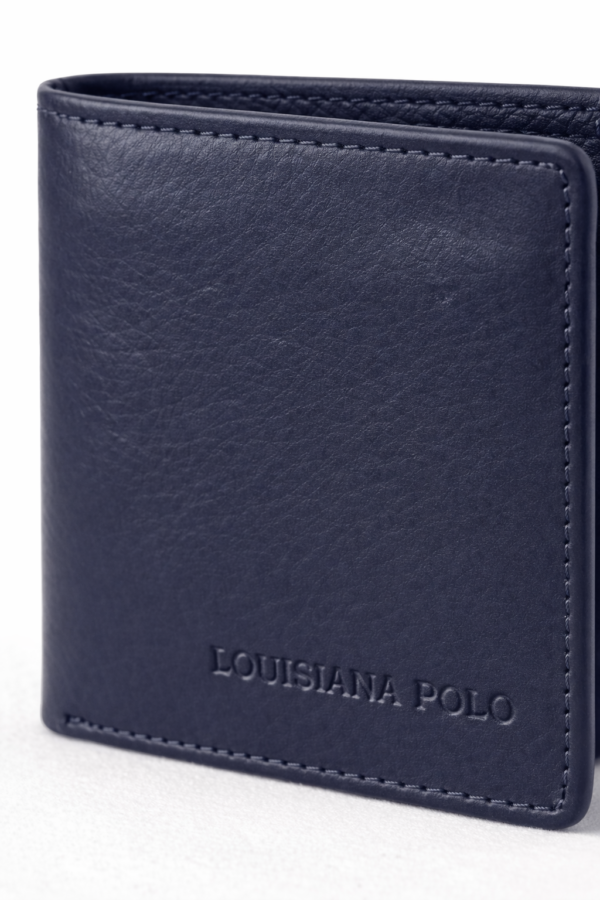 Louisiana Polo Hakiki Deri Erkek Cüzdan Lacivert 1783