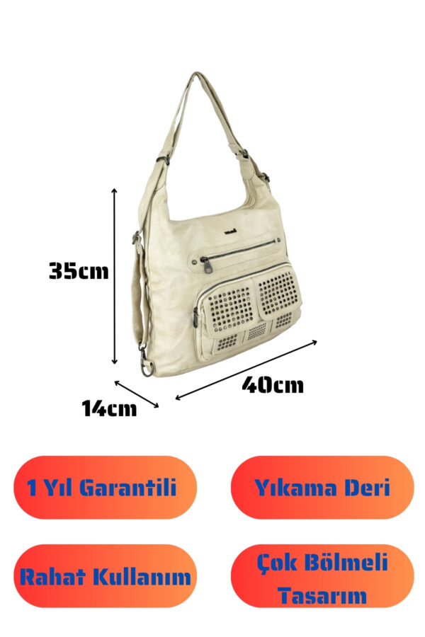matilda-kadin-omuz-sirt-canta-bej-1033-116279 Bolsas Kadın Omuz ve Sırt Çanta Bej 1033