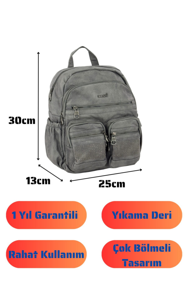 matilda-kadin-sirt-canta-gri-1026-116245 Bolsas Kadın Sırt Çanta Gri 1026