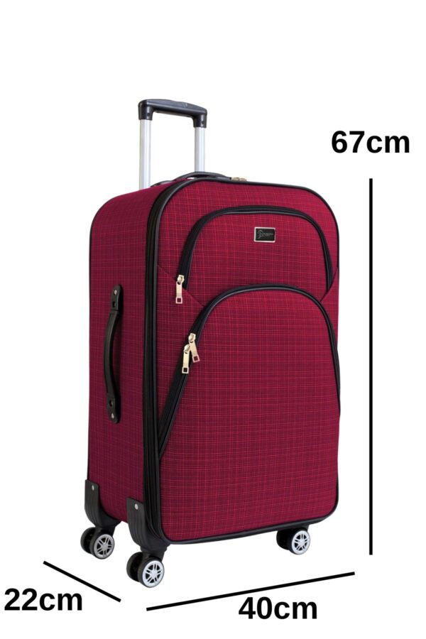 orta-boy-4-teker-kumas-valiz-bordo-1081-137927 Orta Boy 4 Teker Kumaş Valiz Bordo 1081