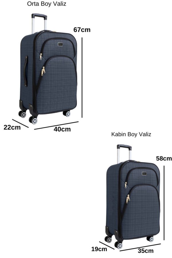 orta-ve-kabin-boy-valiz-seti-4-teker-kumas-valiz-lacivert-1081-138143 Orta ve Kabin Boy Valiz Seti 4 Teker Kumaş Valiz Lacivert 1081
