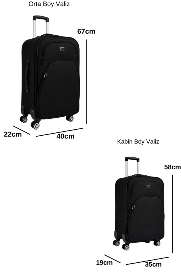 orta-ve-kabin-boy-valiz-seti-4-teker-kumas-valiz-siyah-1081-138535 Orta ve Kabin Boy Valiz Seti 4 Teker Kumaş Valiz Siyah 1081