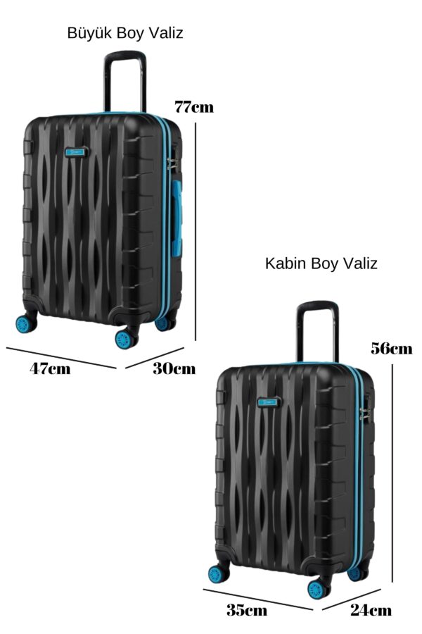 2-li-valiz-seti-buyuk-boy-kabin-boy-siyah-1167-120091 2'li Valiz Seti Büyük Boy - Kabin Boy Siyah 1167