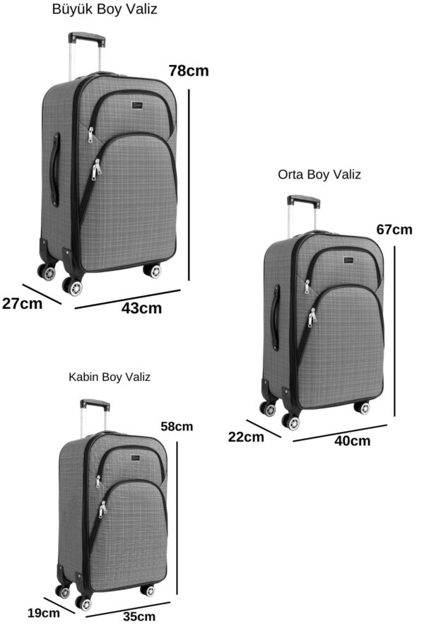 3-lu-valiz-seti-4-teker-kumas-valiz-gri-1081-137986 3'lü Valiz Seti 4 Teker Kumaş Valiz Gri 1081