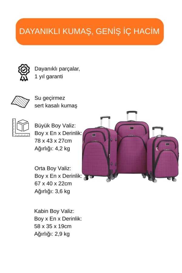 3-lu-valiz-seti-4-teker-kumas-valiz-pembe-1081-138334 3'lü Valiz Seti 4 Teker Kumaş Valiz Pembe 1081