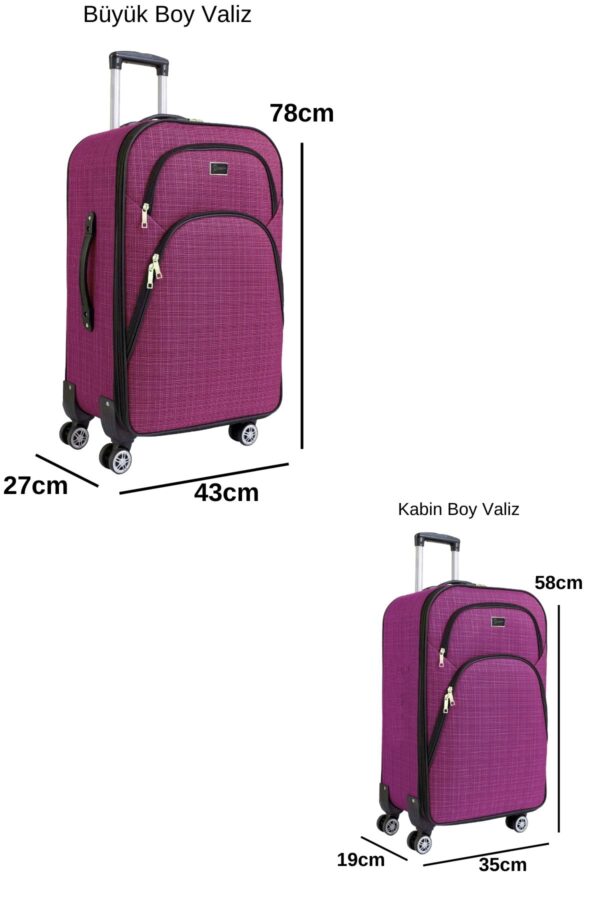 buyuk-ve-kabin-boy-valiz-seti-4-teker-kumas-valiz-pembe-1081-138357 Büyük ve Kabin Boy Valiz Seti 4 Teker Kumaş Valiz Pembe 1081