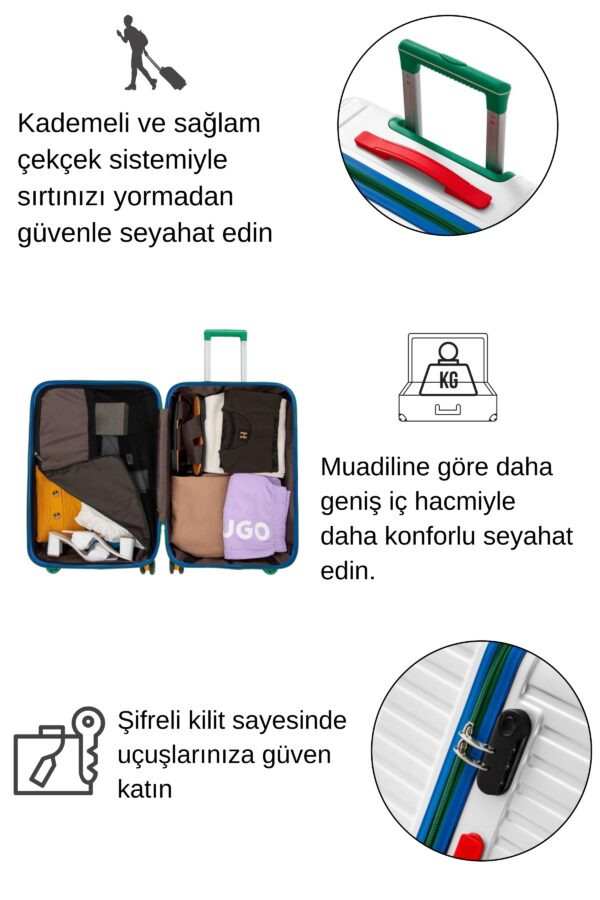 kabin-boy-100-polikarbon-valiz-4x2-teker-beyaz-1088-119697 Kabin Boy %100 Polikarbon Valiz 4x2 Teker Beyaz 1088