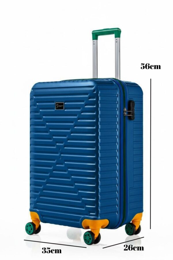 Kabin Boy %100 Polikarbon Valiz 4x2 Teker Mavi 1088