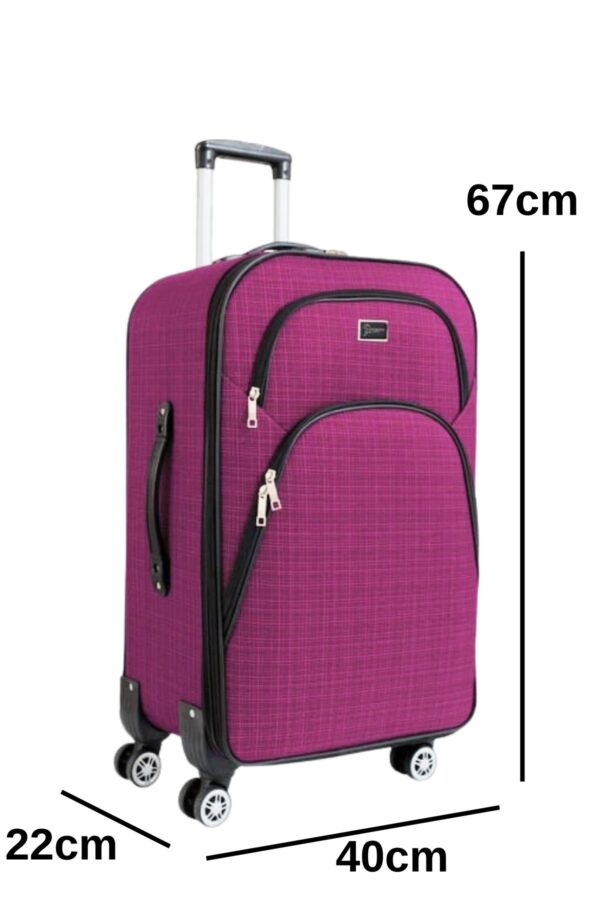 orta-boy-4-teker-kumas-valiz-pembe-1081-138405 Orta Boy 4 Teker Kumaş Valiz Pembe 1081