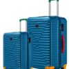 orta-ve-kabin-boy-100-polikarbon-valiz-4x2-teker-turkuaz-1088-80245 Orta Ve Kabin Boy 2'li Valiz Seti %100 Polikarbon Valiz 4x2 Teker Mavi 1088