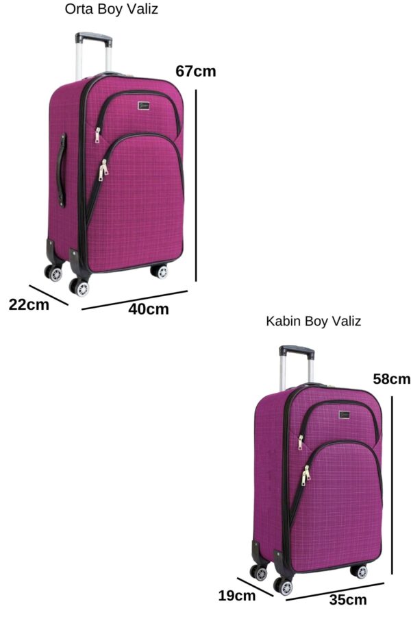 orta-ve-kabin-boy-valiz-seti-4-teker-kumas-valiz-pembe-1081-138369 Orta ve Kabin Boy Valiz Seti 4 Teker Kumaş Valiz Pembe 1081